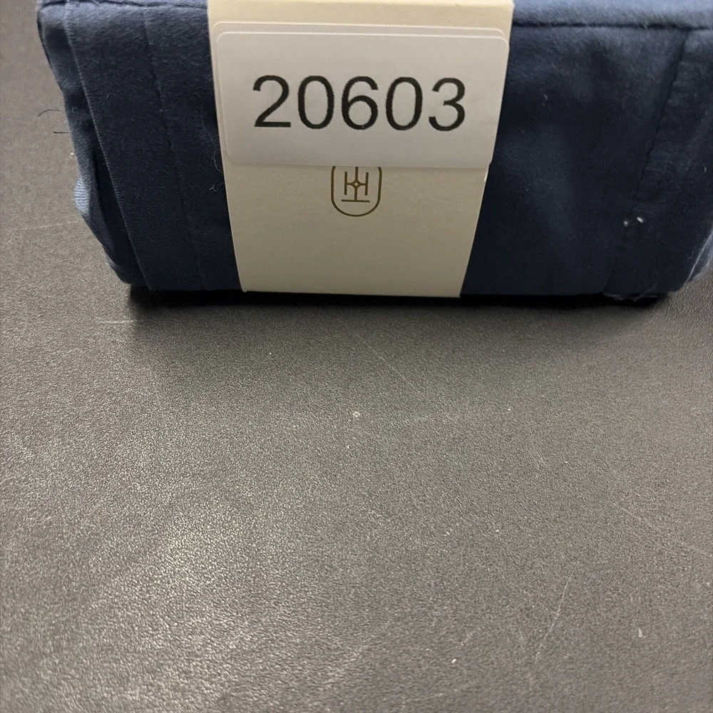 Full 400 Thread Count Performance Flat Sheet Metallic Blue Threshold Cotton 0603